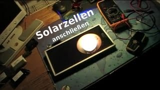 Solarzelle anschliessen  Anleitung für Anfänger [upl. by Tacye612]