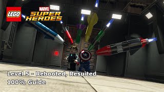 5 Rebooted Resuited 100 Guide  LEGO Marvel Super Heroes [upl. by Anrol]