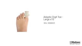 Adaptic Digit Toe Large x10 4068425 [upl. by Nwahsirhc349]