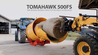 Teagle Tomahawk 500FS Feed Slide Round Bales [upl. by Eelsew]