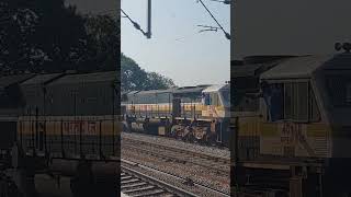 Humming wdp4d departure with greenflag exchange  gooty 40118 with kacheguda  medak passenger [upl. by Jasen]