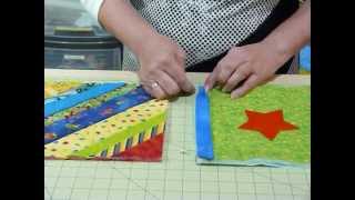 How to join up Quilt as you Go blocks and borders  Quilting Tips amp Techniques 074 [upl. by Seerdi]