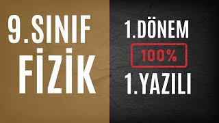 💯 9SINIF FİZİK 1DÖNEM 1YAZILI ÇALIŞMASI [upl. by Alicsirp]