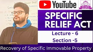 Lecture 6  Specific Relief Act Section 5  Etude Judiciary Coaching  Advocate Abhilash Sinha  SRA [upl. by Nauj]