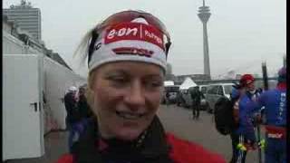 Interview Claudia Nystad Weltcup Düsseldorf 2007 [upl. by Ttenyl]