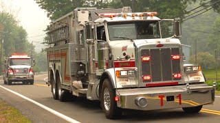 Tankers Responding To A Working Commercial Building Fire  Exeter Township Luzerne County [upl. by Niessuh798]