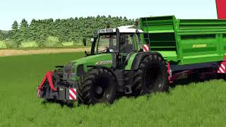 LS22 Purer Soundgenuss Fendt 926 Rundhauber beim Kalk streuen [upl. by Dorreg]