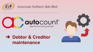 HOW TO CREATE DEBTOR CREDITOR CUSTOMER amp SUPPLIER AUTOCOUNT ACCOUTING V2 [upl. by Hevak571]