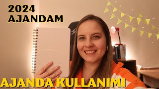 2024 AJANDAM  AJANDA KULLANIMI  NASIL KULLANIYORUM  Ajanda Tutmak Matt Notebook [upl. by Skutchan414]