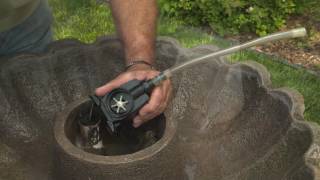 Massarellis Water Feature and Fountain Pump Service Maintenance Video [upl. by Troy]