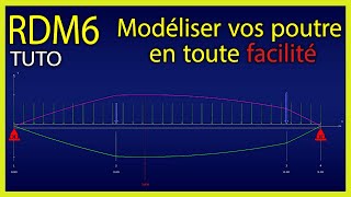 Formation RDM6  Modélisation dune poutre Part1 [upl. by Afatsuom936]