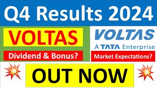 VOLTAS Q4 results 2024  VOLTAS results today  VOLTAS Share News  VOLTAS Share latest news [upl. by Ryter]