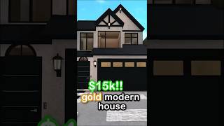 building a 15k bloxburg house 2 story w a MODERN theme bloxburg shorts roblox robloxbloxburg [upl. by Elamrej]