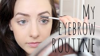 ♡ My Eyebrow Routine Tweezing Grooming amp Filling In  GettingPretty [upl. by Clift280]