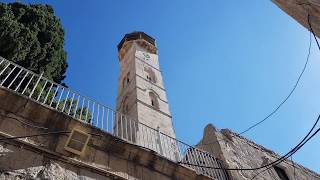 El Omar Mosque Jerusalem near the church where Jesus was buried Coronavirus COVID19 June 2020 [upl. by Kirst]