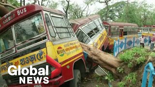 Cyclone Amphan Rescue efforts underway in India as deadly storm leaves trail of destruction [upl. by Armahs]