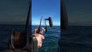 Big Kingfish Slow pitch Jigging NewZealand Shimano Ocea jigger 1500 [upl. by Durrell471]