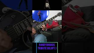 Randy Rhoads  Tribute solo pt1 [upl. by Slorac]