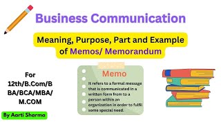 Meaning of MemosMemorandum Types of Memo and format of Memos for 12thBBABCOMMBABCA [upl. by Engen]