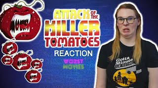 ATTACK OF THE KILLER TOMATOES 1978 REACTION VIDEO AND REVIEW FIRST TIME WATCHING [upl. by Yonit]