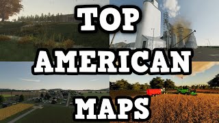 TOP 5 MUST PLAY AMERICAN MAPS FOR PC AND CONSOLES  Farming Simulator 19 [upl. by Bruce338]