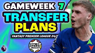 FPL GW7 MY TRANSFER PLANS  Fantasy Premier League 202425 [upl. by Nohsid]