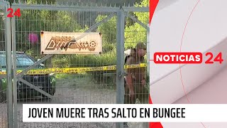 Joven de 22 años muere tras salto en bungee  24 Horas TVN Chile [upl. by Morgana]