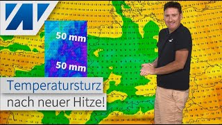 ENDLICH Temperatursturz nach neuer Hitzewelle Polarluft beendet den Hochsommer Gibt´s auch Regen [upl. by Esenahs]