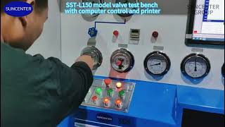 Ball valve hydraulic pressure test bench [upl. by Eessac]