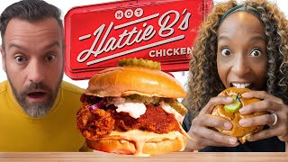 Brits Try Hattie Bs Hot Chicken in Nashville USA For The First Time [upl. by Wu]