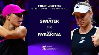 Iga Swiatek vs Elena Rybakina  2024 Stuttgart Semifinal  WTA Match Highlights [upl. by Nylaf]