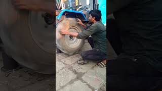 Tractor tyre repair you tube short video [upl. by Dasie]