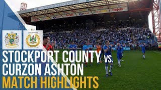 Stockport County Vs Curzon Ashton  Match Highlights  22042019 [upl. by Kesia]