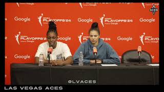 Las Vegas Aces vs New York Liberty Postgame Conference [upl. by Landel]