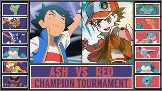 ASH vs RED  Pokémon Champion Tournament Battle 4 [upl. by Daloris]