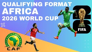 Africa Qualifying Format New CAF  Fifa World Cup 2026 [upl. by Rugen]