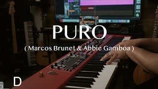 PURO  Marcos Brunet amp Abbie Gamboa InstrumentalKaraoke [upl. by Gnouhk161]