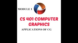 CS 401 COMPUTER GRAPHICSModule 1Applications of CG [upl. by Dlorad]