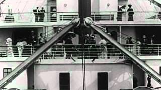 Olympic sister ship of Titanic departure video 1911 [upl. by Furiya453]