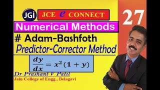 Adam Bashforth Predictor Corrector Method  Numerical Methods  18mat31  Dr Prashant Patil [upl. by Law]