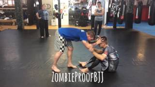 Sneaky Open Guard Hop Pass To Guillotine  ZombieProofBJJ NoGi [upl. by Gina970]