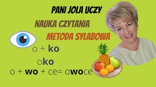 NAUKA CZYTANIA Metoda Sylabowa Sylaby z literą quoto Oquot Lekcja 23 lub 76 [upl. by Giraldo]