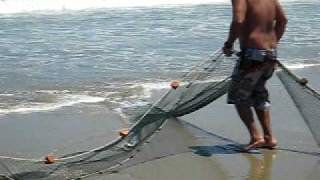 Pesca con chinchorro en la playa Los Organos [upl. by Welles]