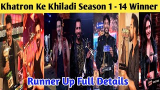 Khatron Ke Khiladi Season 1  13 All Winner And Runner Up karan veer mehra khatron ke khiladi [upl. by Paddie]