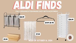 Fall Organization Made Easy with Aldi Finds Week of October 16 2024 aldifinds [upl. by Ibson]