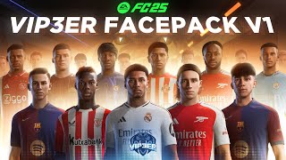 FacePack V1 AIO By ViP3eR For FC 25  Tutorial  TU4 [upl. by Enoval]