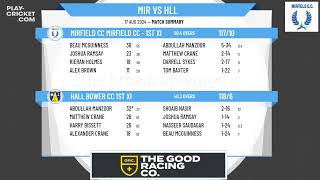 Mirfield CC Mirfield CC  1st XI v Hall Bower CC 1st XI [upl. by Ahsien988]