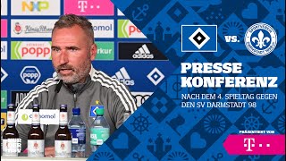 MATCHDAYPRESSEKONFERENZ  4 Spieltag  HSV vs SV Darmstadt 98 [upl. by Adnaral]