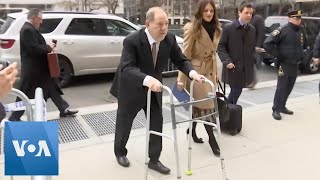 Harvey Weinstein Arrives Back at Court for Jury Selection [upl. by Plafker]