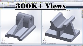 SolidWorks Practice Exercises for Beginners  6  SolidWorks Basics Tutorial  Rib Tool [upl. by Nywloc]